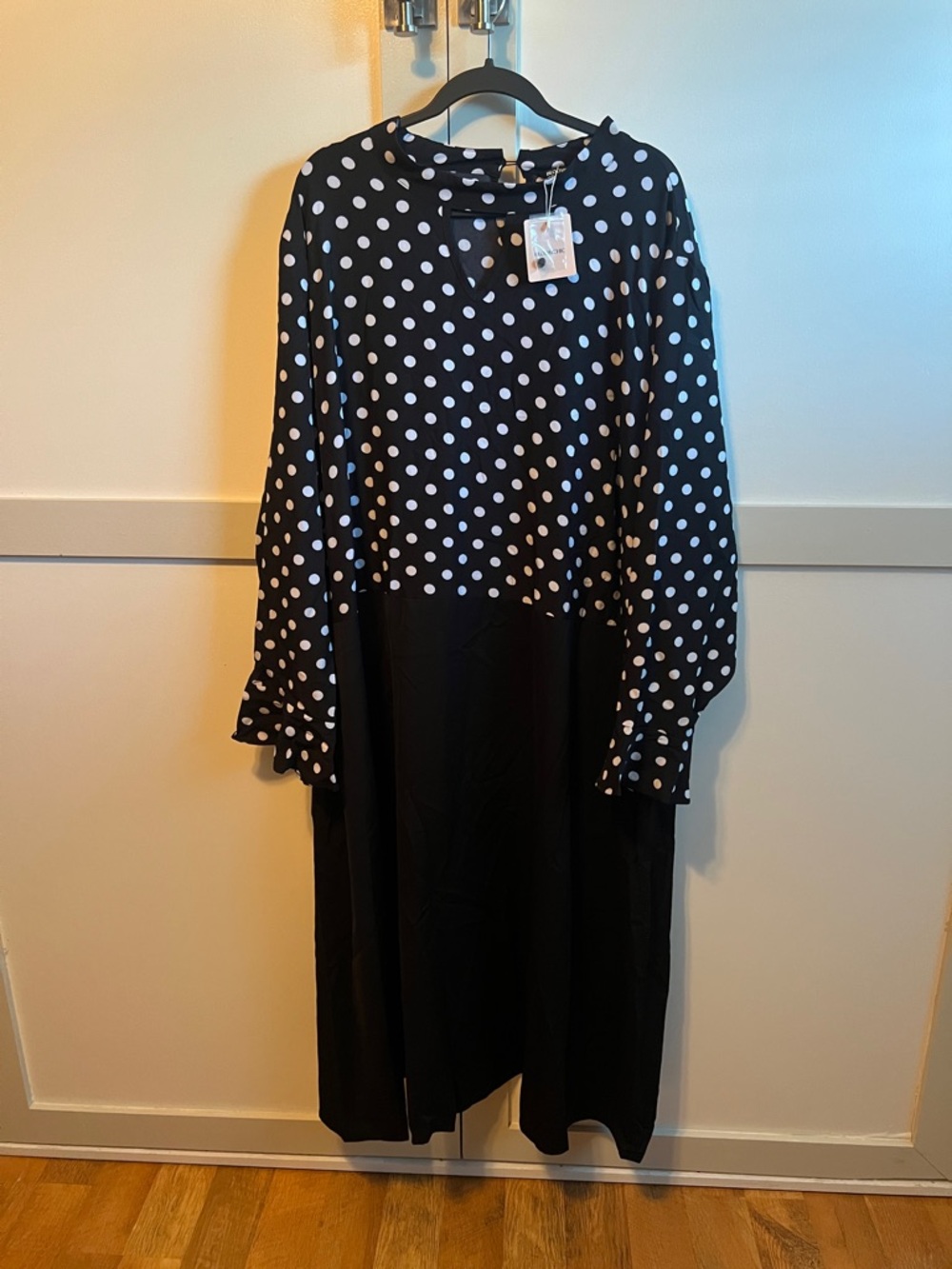 BloomChic Black and White Polka Dot Blouse